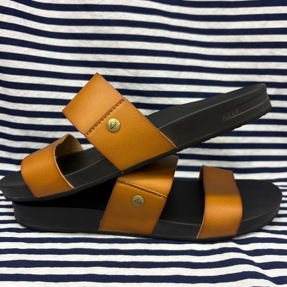 Women's Reef Brown & Black Cushion Vista Sandals Size 8 - Picture 9 of 9
